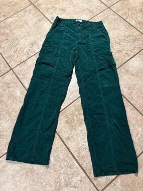 Deep Forest Green Cotton Pants